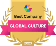 Comparably Best Company Global Culture award 2023 Comparably Best Company Global Culture award 2023