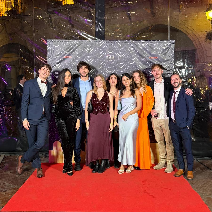 a group of people posing for a photo