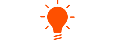 a light bulb with rays of light