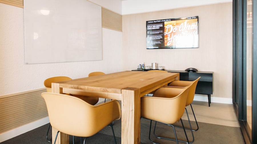 a table with chairs around it