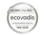 Ecovadis silver sustainability rating 2025