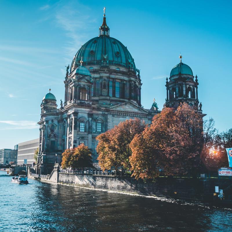 a building with a dome on the side of it